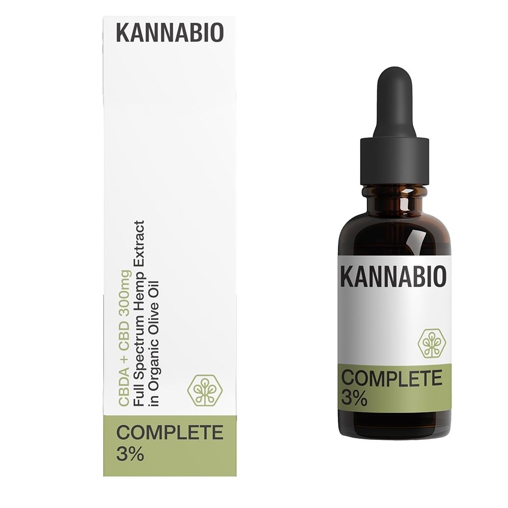 Organic Cannabis Extract (Raw) 3% 300mg (KANNABIO) (10ml)