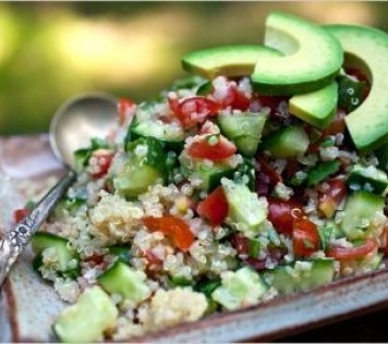 Nutritional salad with quinoa in no time !!